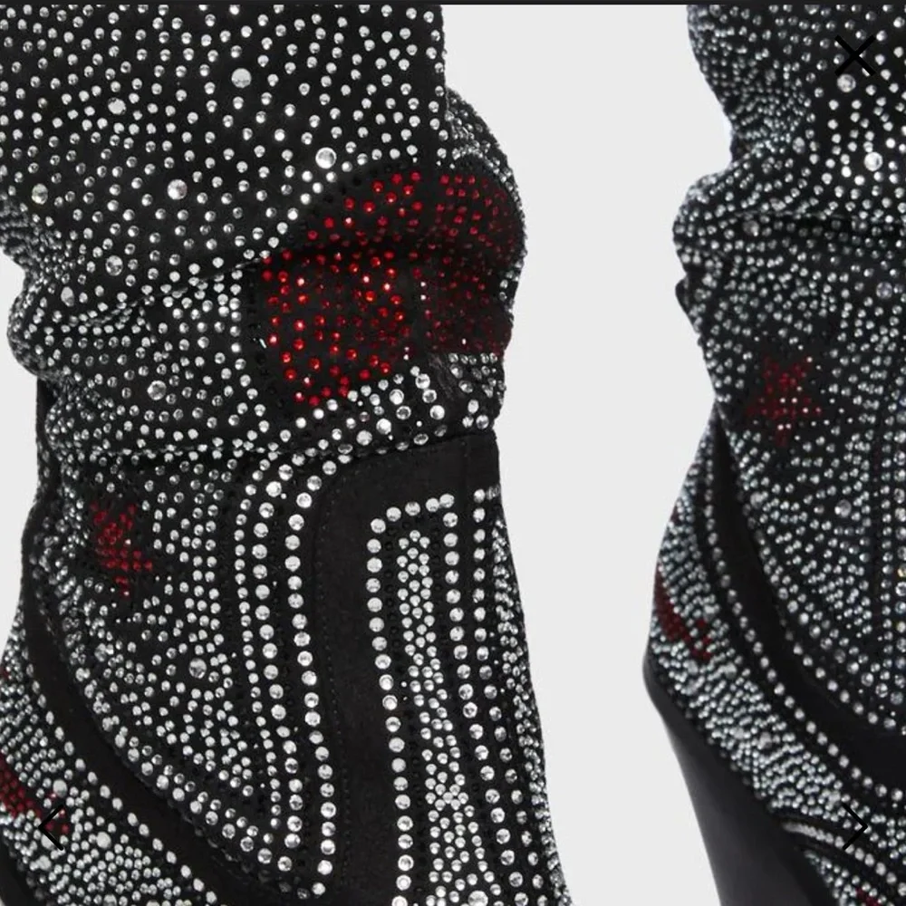 Azalea Wang Jolee Rhinestone Boots - Picture 6 of 11